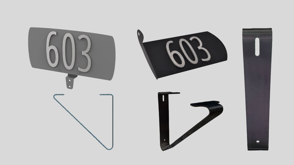 15 Modern House Address Plaque Ideas to Boost Curb Appeal & Make Your Home Easy to Find