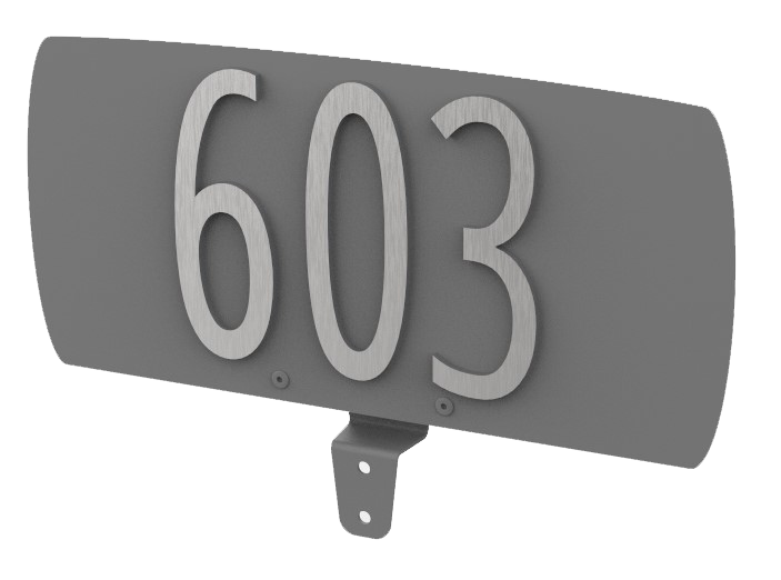 Address Plate for Postbox (SPA-A002) <P>*Specify Your Numbers - Instructions Below</P)