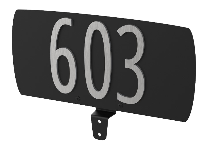 Address Plate for Postbox (SPA-A002) <P>*Specify Your Numbers - Instructions Below</P)