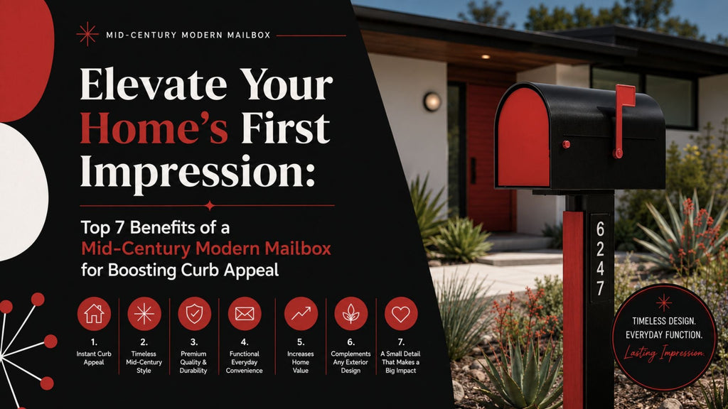 Elevate Your Home’s First Impression: Top 7 Benefits of a Mid-Century Modern Mailbox for Boosting Curb Appeal