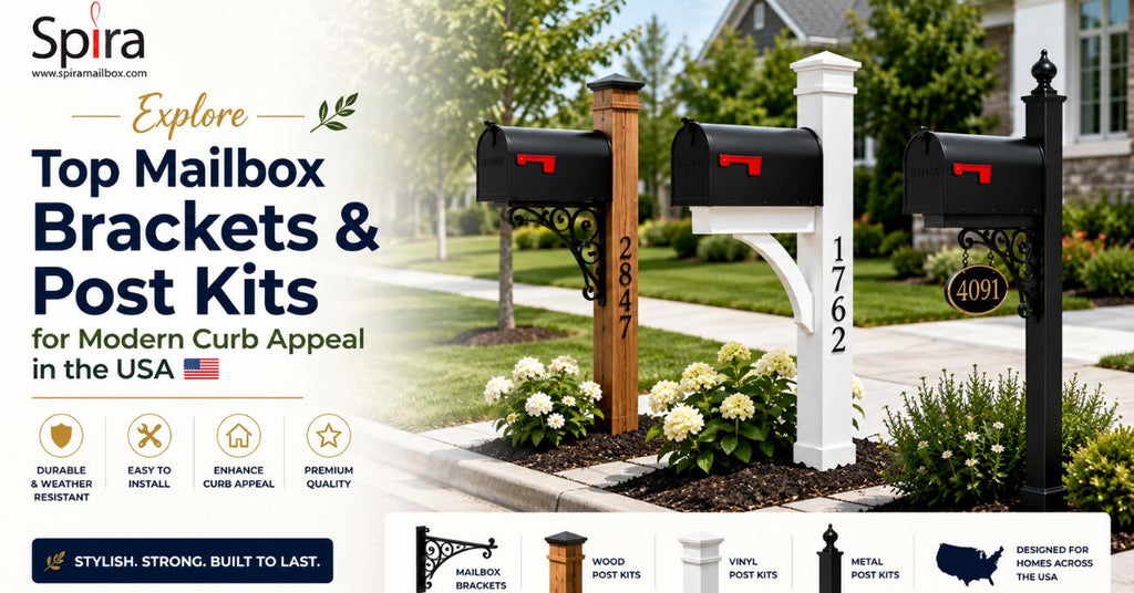 Top Mailbox Brackets & Post Kits for Modern Curb Appeal in the USA