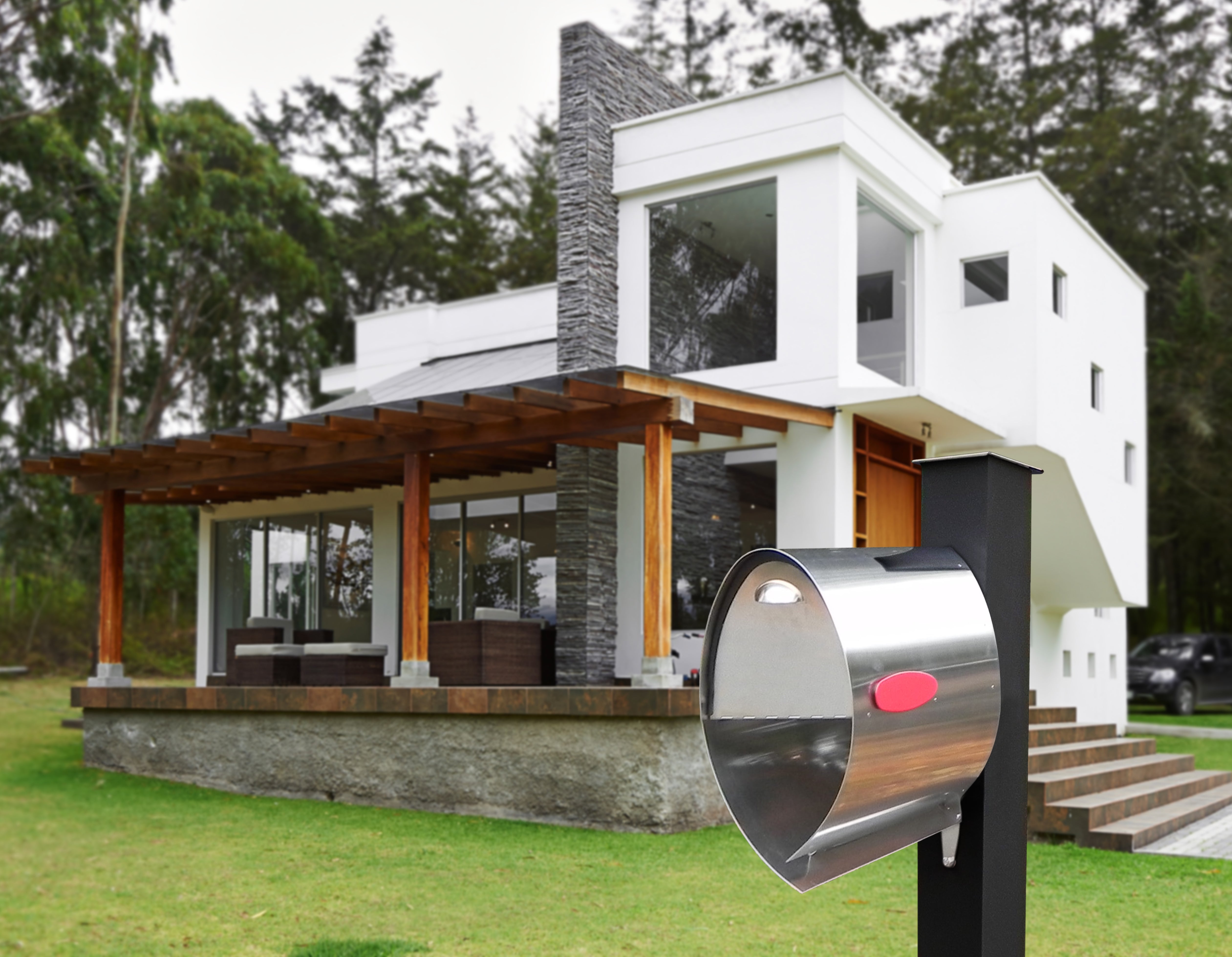 Modern Mailboxes & Stainless Steel Post Boxes with Brackets – Spira Mailbox
